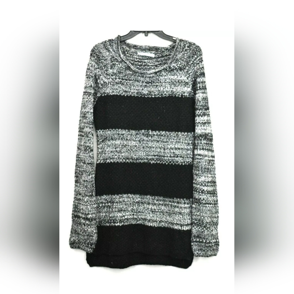 Maurices black and gray striped sweatersize small